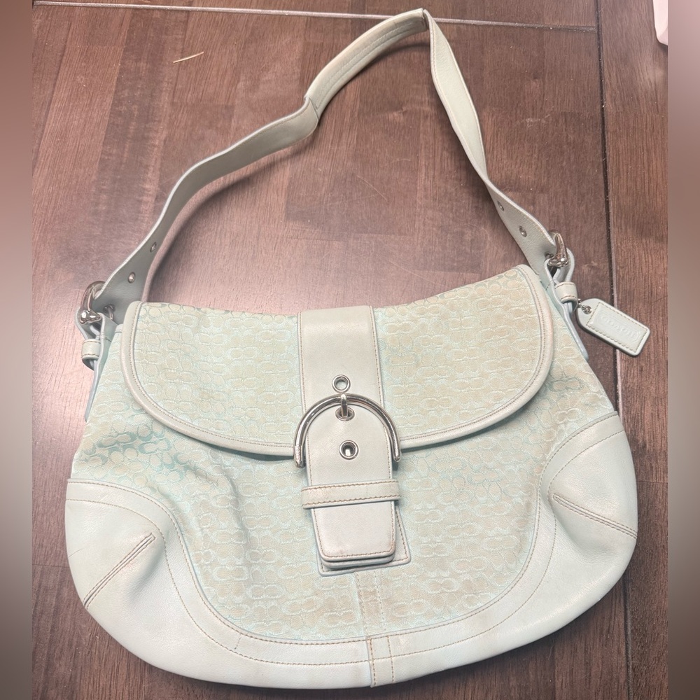 Y2K Coach Mini Signature Soho Flap Buckle Bag